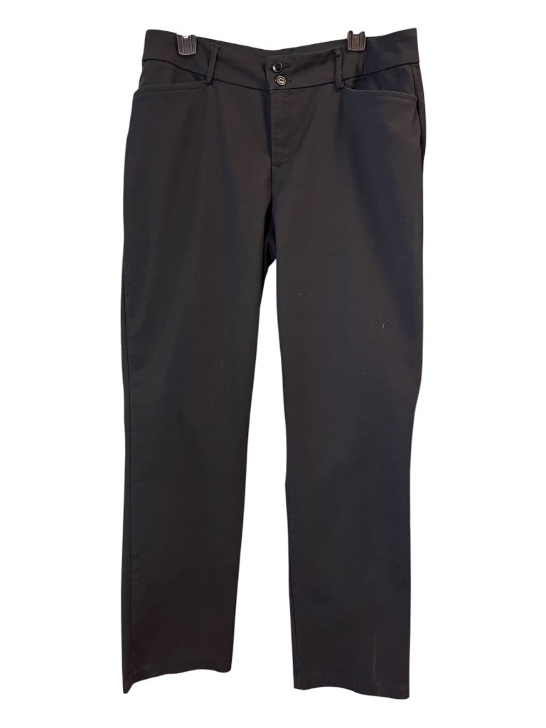 Euc Lee Secretly Shapes Black Straight Leg Pants | Size 14 Long